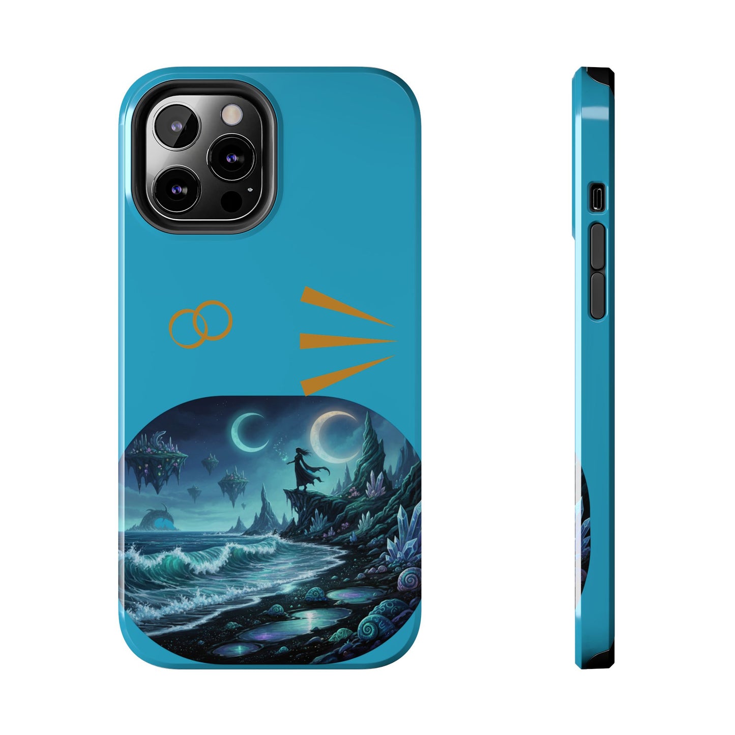 Tough Phone Case — Mystic Moonlit Shore Illustration