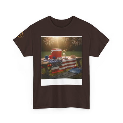 4th of July Americana Tee — Patriotic Flag Picnic T-Shirt