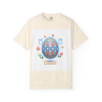Easter Egg T-Shirt — Pastel Painted Egg & Basket Graphic