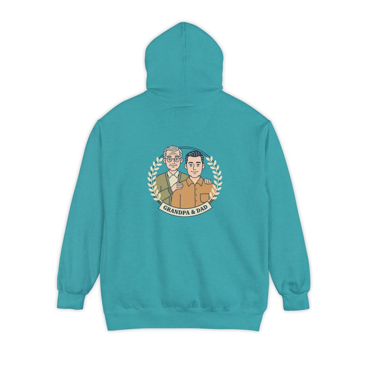Grandpa & Dad Portrait Hoodie — Family Vintage Crewneck
