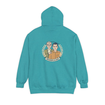 Grandpa & Dad Portrait Hoodie — Family Vintage Crewneck