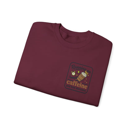 Crewneck Sweatshirt — "Mentally on Vacation, Physically at Work" Coffee Vibe