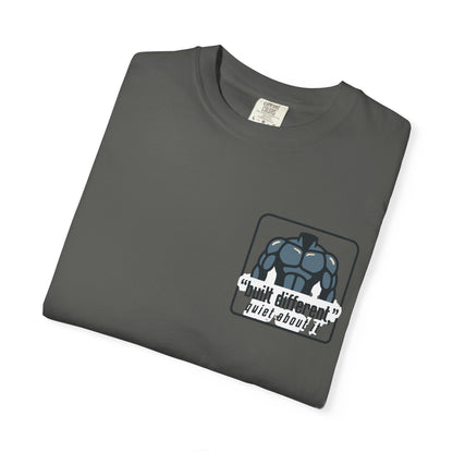Graphic T-Shirt — “No Announcements, Just Results” Motivational Fitness Tee