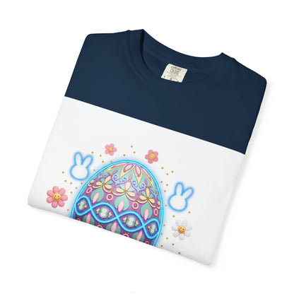Easter Egg T-Shirt — Pastel Painted Egg & Basket Graphic