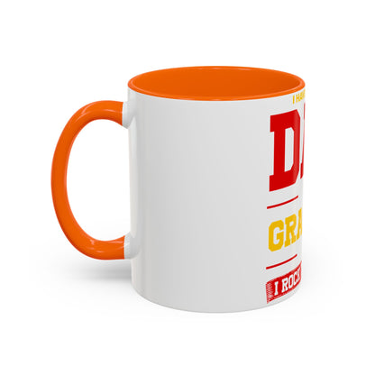 Dad Grandpa Coffee Mug — “I Have Two Titles: Dad Grandpa, I Rock Them Both” Accent Ceramic Gift