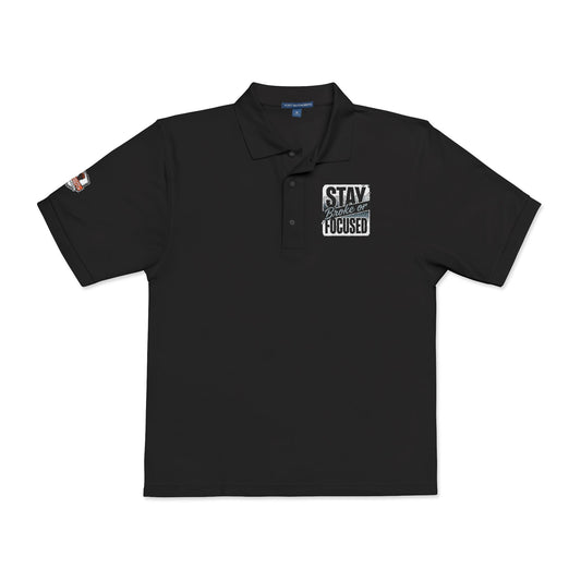 Stay Focused Embroidered Polo Shirt