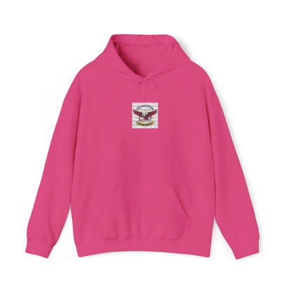 Patriotic Eagle Floral Hoodie – American Flag Wings Graphic Sweatshirt