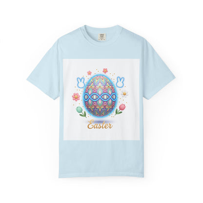 Easter Egg T-Shirt — Pastel Painted Egg & Basket Graphic