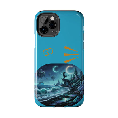 Tough Phone Case — Mystic Moonlit Shore Illustration