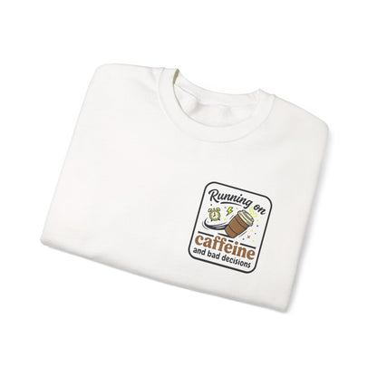 Crewneck Sweatshirt — "Mentally on Vacation, Physically at Work" Coffee Vibe