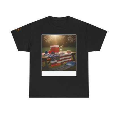 4th of July Americana Tee — Patriotic Flag Picnic T-Shirt