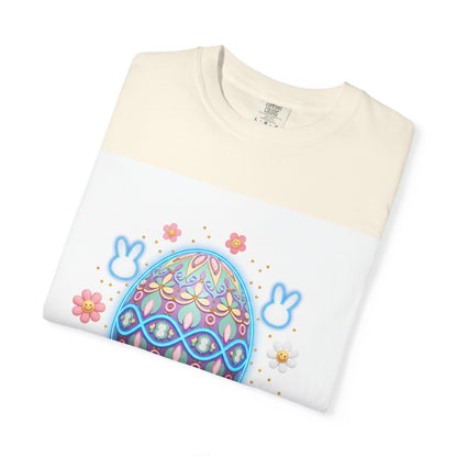 Easter Egg T-Shirt — Pastel Painted Egg & Basket Graphic
