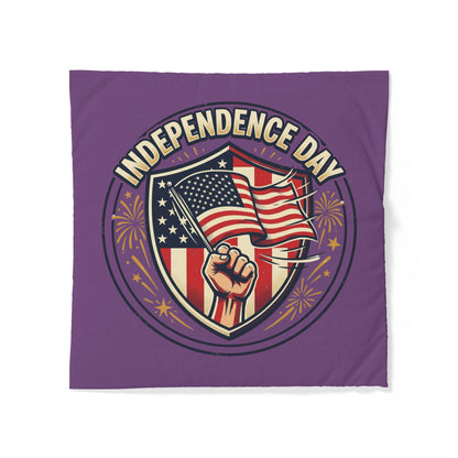 Independence Day Cotton Duvet Cover — Patriotic American Flag Design