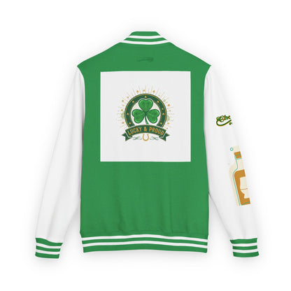 Lucky & Proud Shamrock Letterman Jacket
