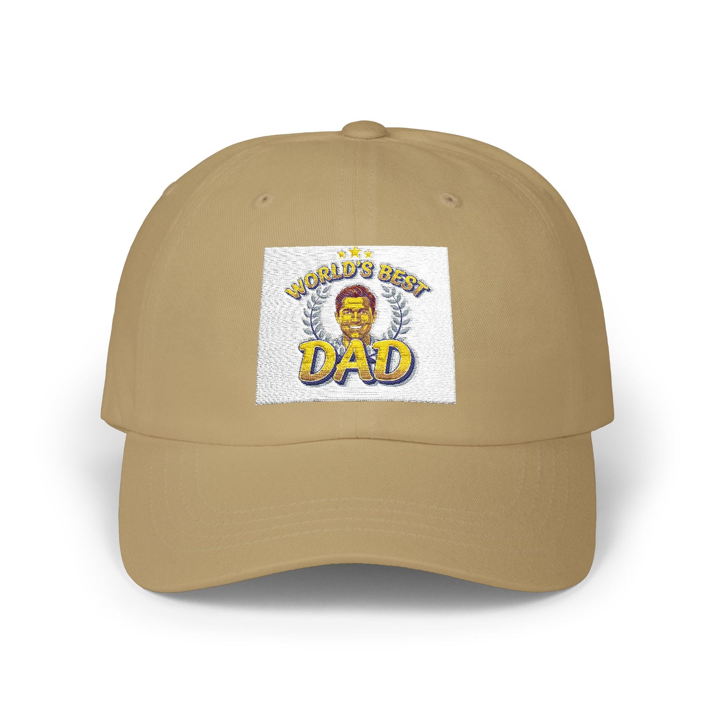Dad Lion Patch Cap — Classic Embroidered “World's Best Dad” Baseball Hat