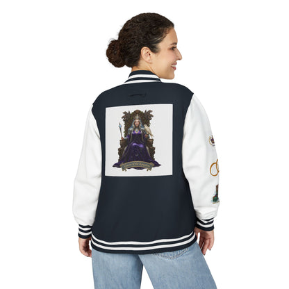 Letterman Jacket — Gothic Queen Illustration Varsity Jacket