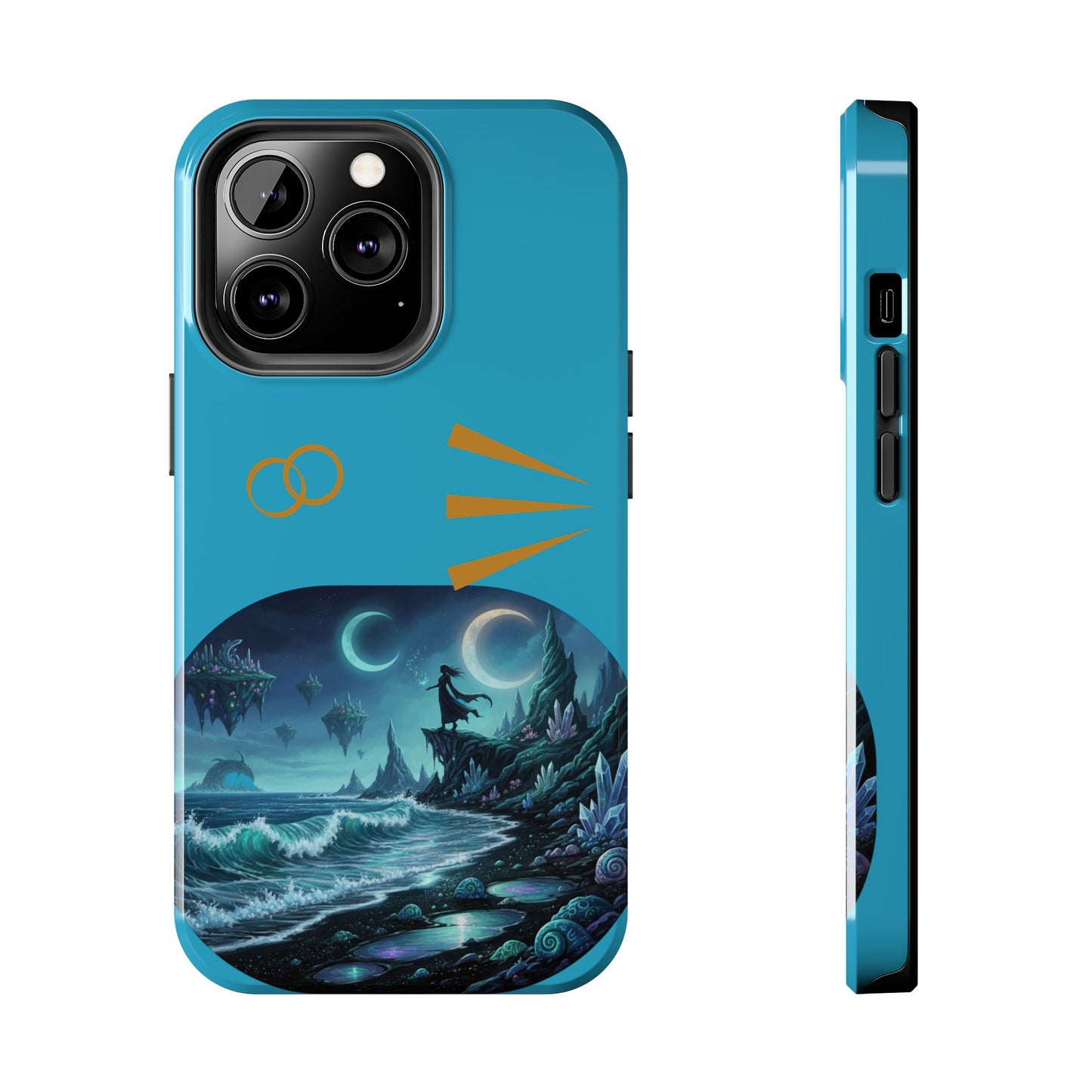Tough Phone Case — Mystic Moonlit Shore Illustration
