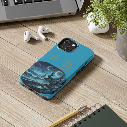 Tough Phone Case — Mystic Moonlit Shore Illustration