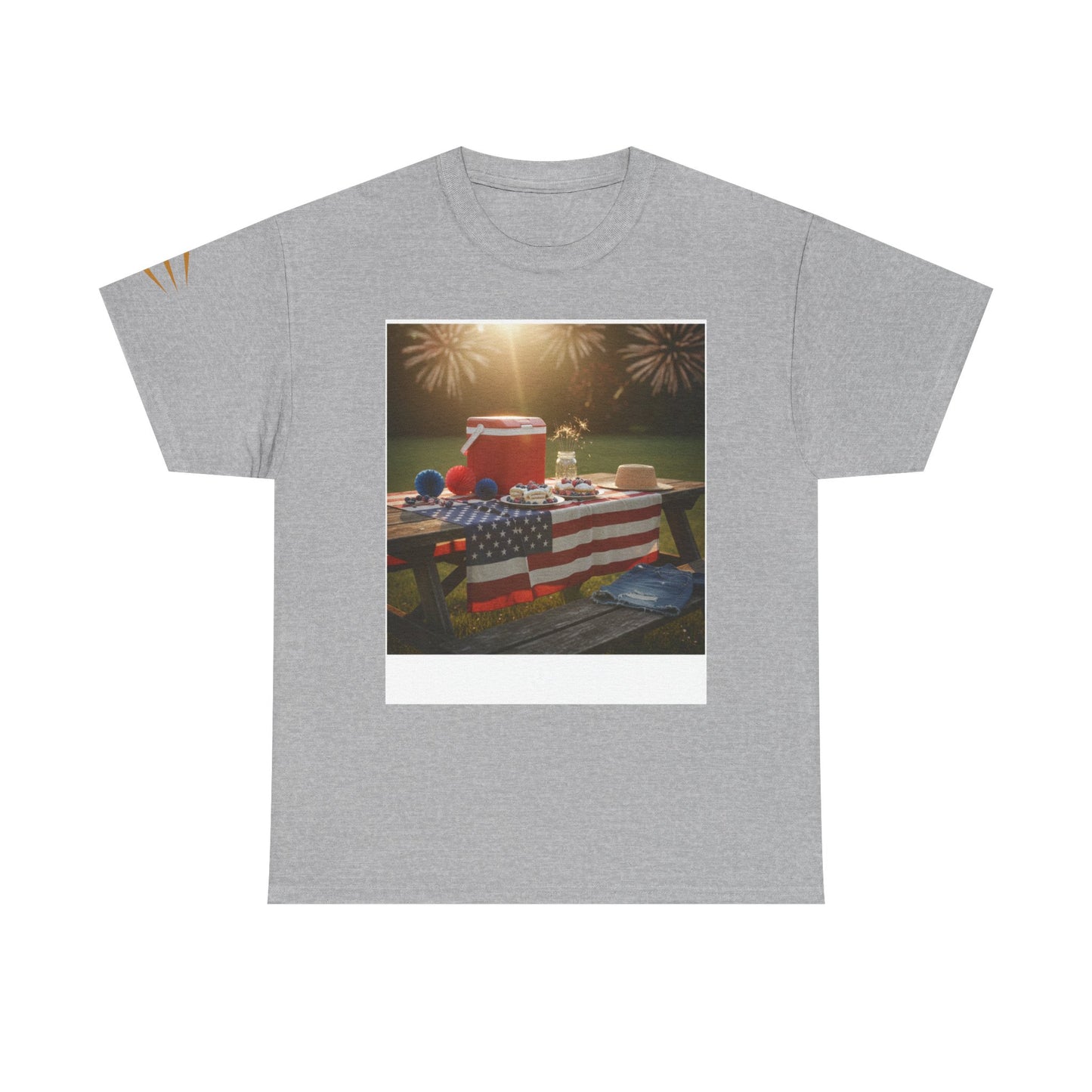 4th of July Americana Tee — Patriotic Flag Picnic T-Shirt