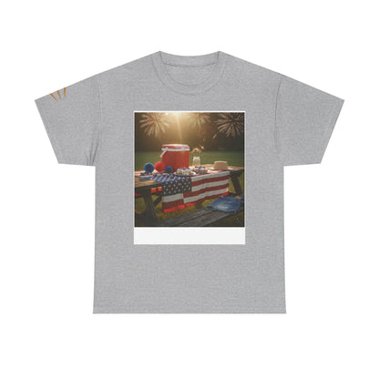 4th of July Americana Tee — Patriotic Flag Picnic T-Shirt