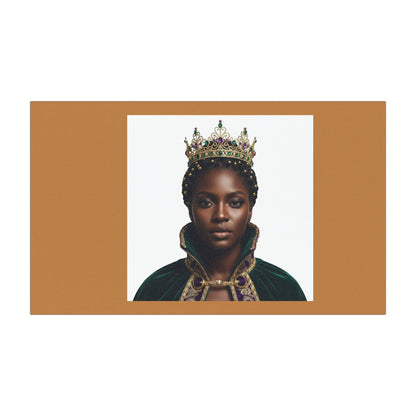Regal Queen Portrait Car Magnet — Black History/Empowerment Vehicle Decal
