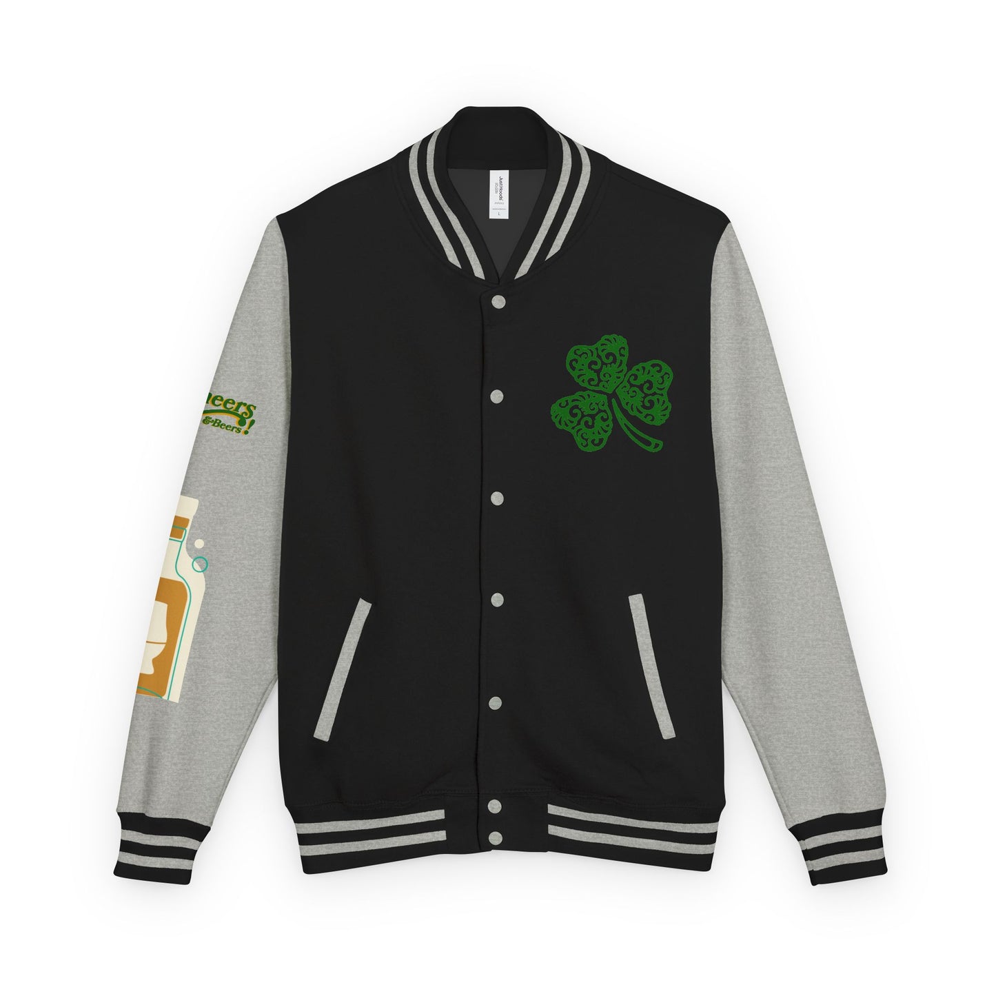 Lucky & Proud Shamrock Letterman Jacket