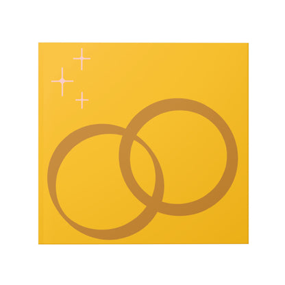 Hardcover Photo Book — Golden Rings Wedding Memory Album