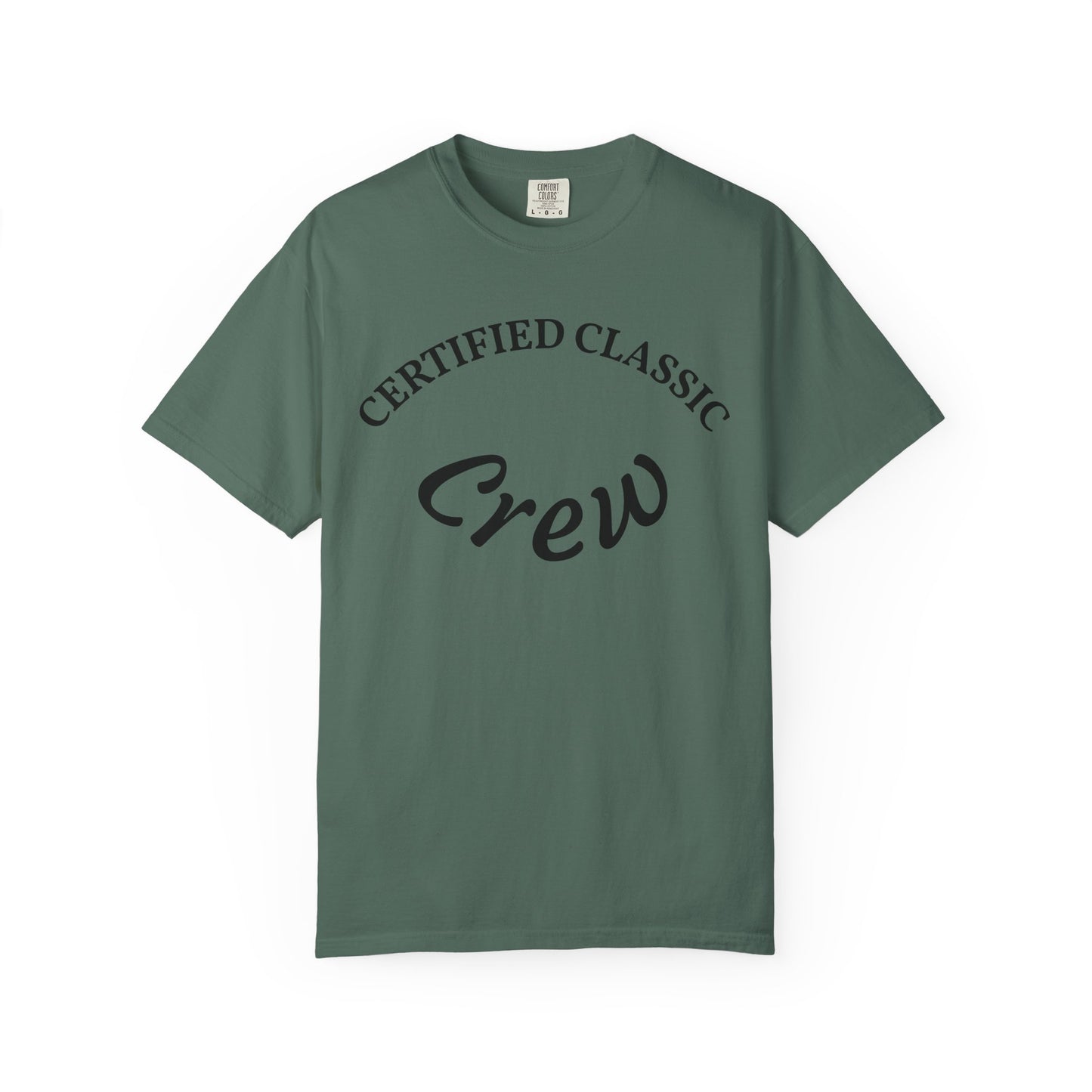 Certified Classics Crew T‑Shirt — Retro Crew Graphic Tee with Back Star Accent