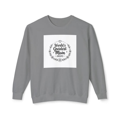 World's Greatest Mom Crewneck Sweatshirt – Floral Award Design, Mother's Day Gift