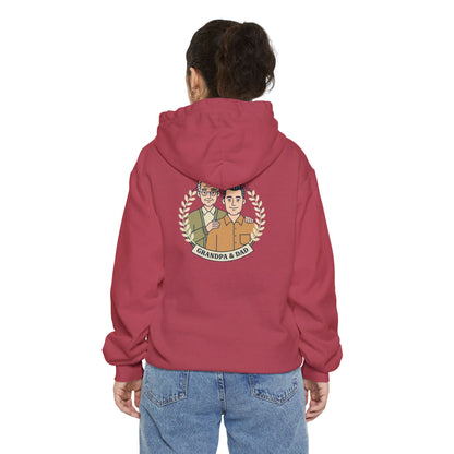 Grandpa & Dad Portrait Hoodie — Family Vintage Crewneck