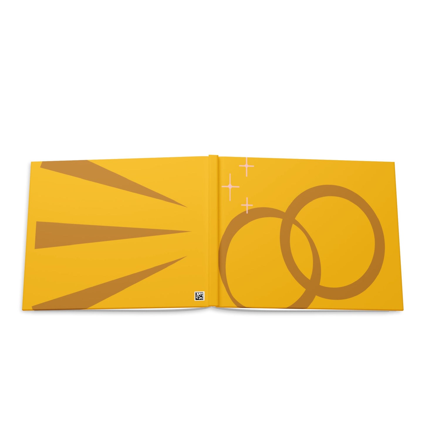 Hardcover Photo Book — Golden Rings Wedding Memory Album