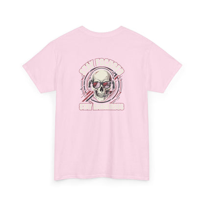 Unisex Heavy Cotton Tee DISCIPLINE OVER FEELINGS , STAY FOCUSED STAY DANGEROUS.
