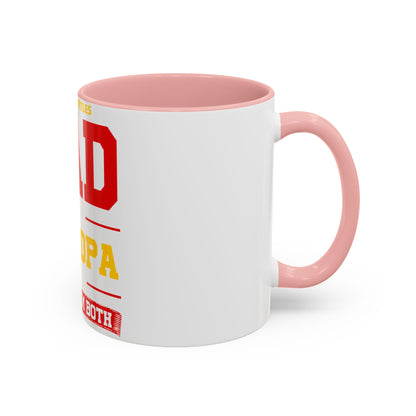 Dad Grandpa Coffee Mug — “I Have Two Titles: Dad Grandpa, I Rock Them Both” Accent Ceramic Gift
