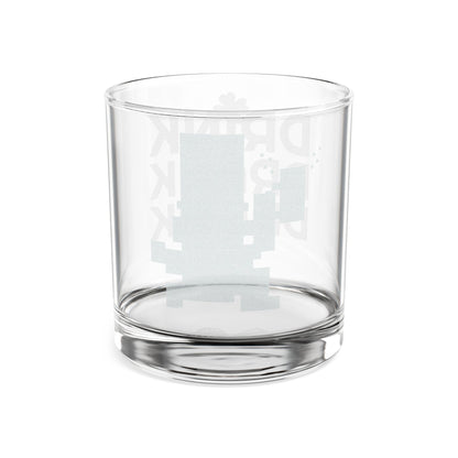Engraved 'Drink Drank Drunk' 10.5 oz Whiskey Glass
