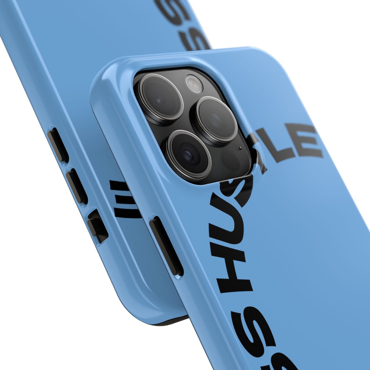 Tough Phone Case — "Less Hustle" Bold Arched Text Protective Cover