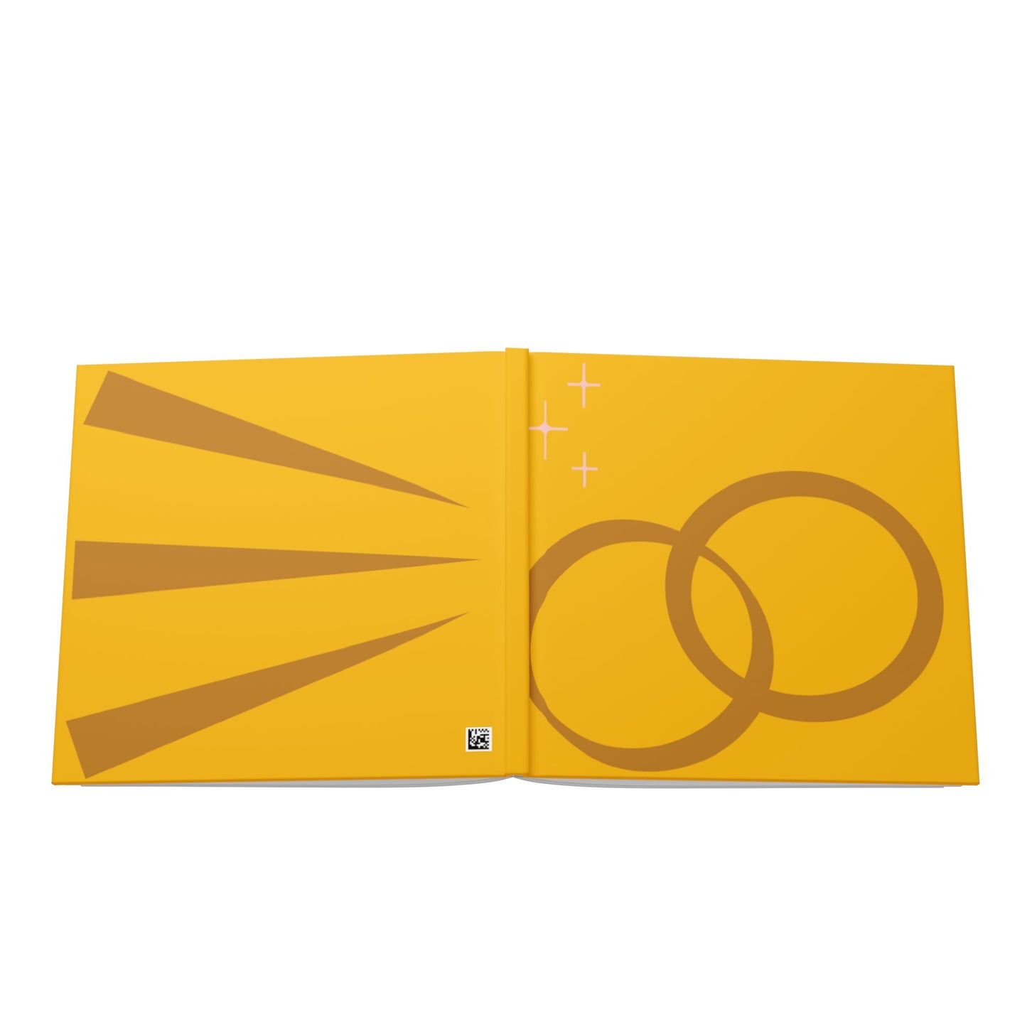 Hardcover Photo Book — Golden Rings Wedding Memory Album