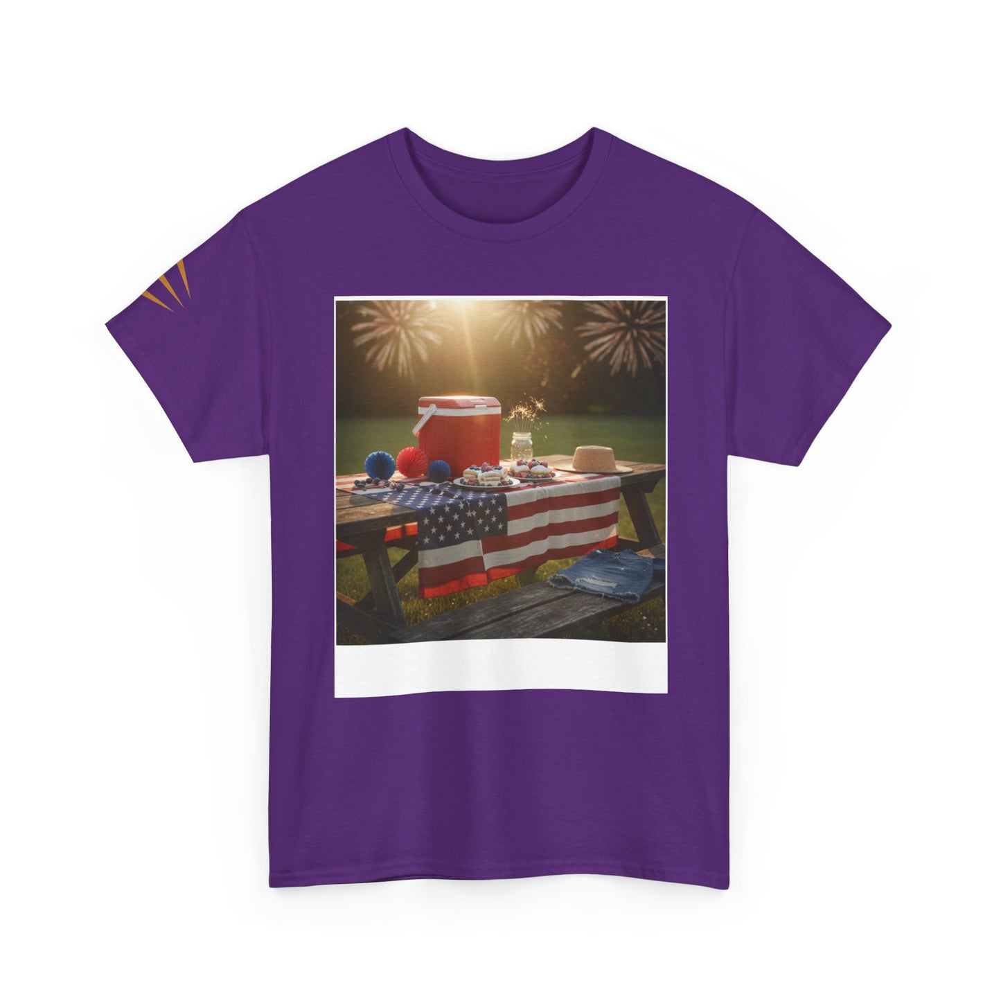 4th of July Americana Tee — Patriotic Flag Picnic T-Shirt