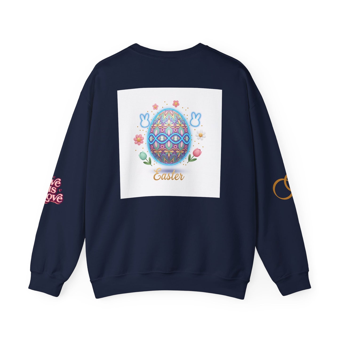 Easter Bunny & Candy Hearts Crewneck Sweatshirt