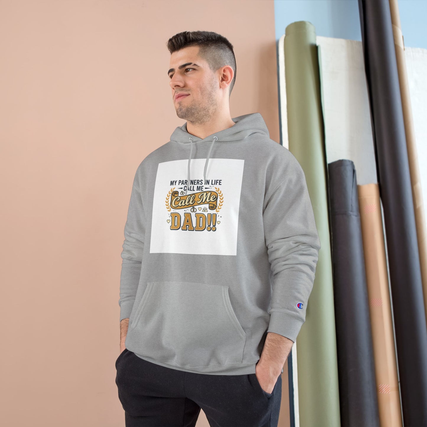 Dad Level 1001 Hoodie — 'My Partners in Life Call Me Dad' Graphic Sweatshirt