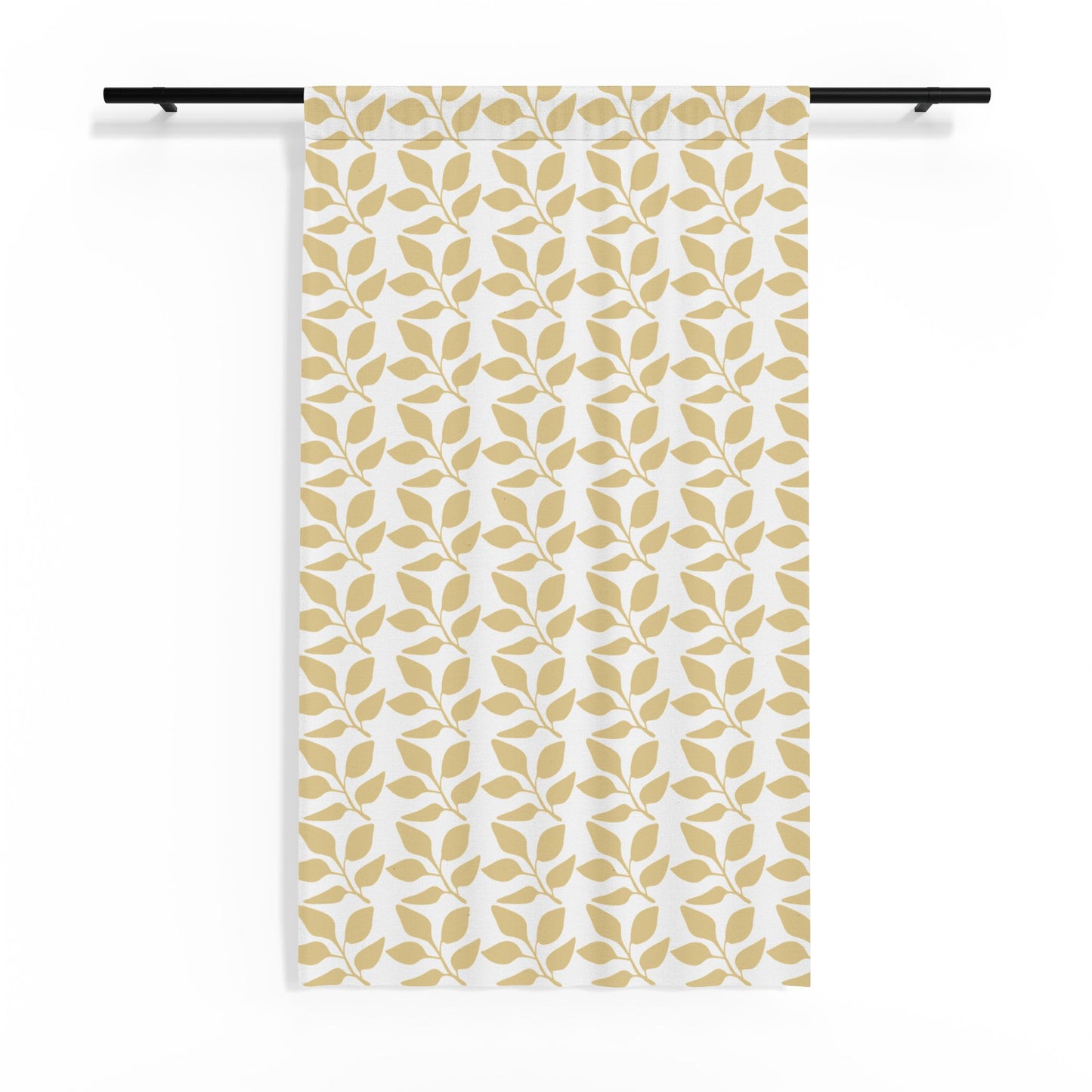 Boho Spring Sheer Curtain Panel – Floral Wreath & Retro Sun Patch Designs