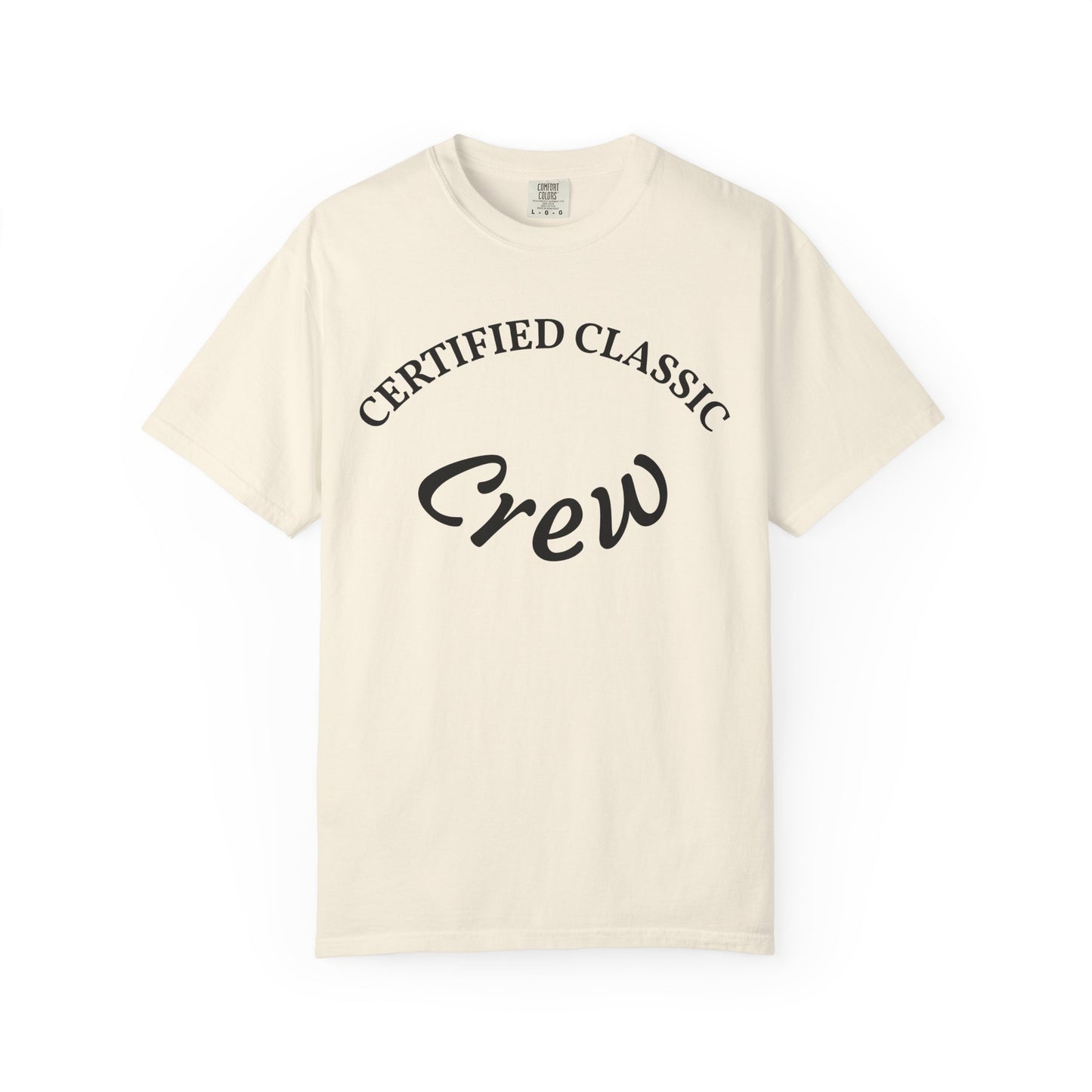 Certified Classics Crew T‑Shirt — Retro Crew Graphic Tee with Back Star Accent
