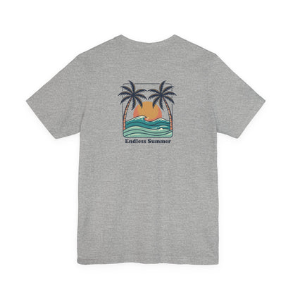 Endless Summer Surf Tee — Retro Sunset Palm Beach T-Shirt
