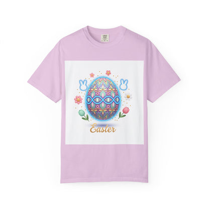 Easter Egg T-Shirt — Pastel Painted Egg & Basket Graphic