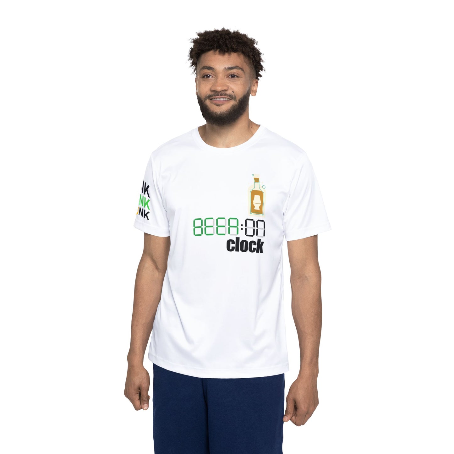 Beer O'Clock Sports Jersey — "Beer: On Clock" Graphic Tee
