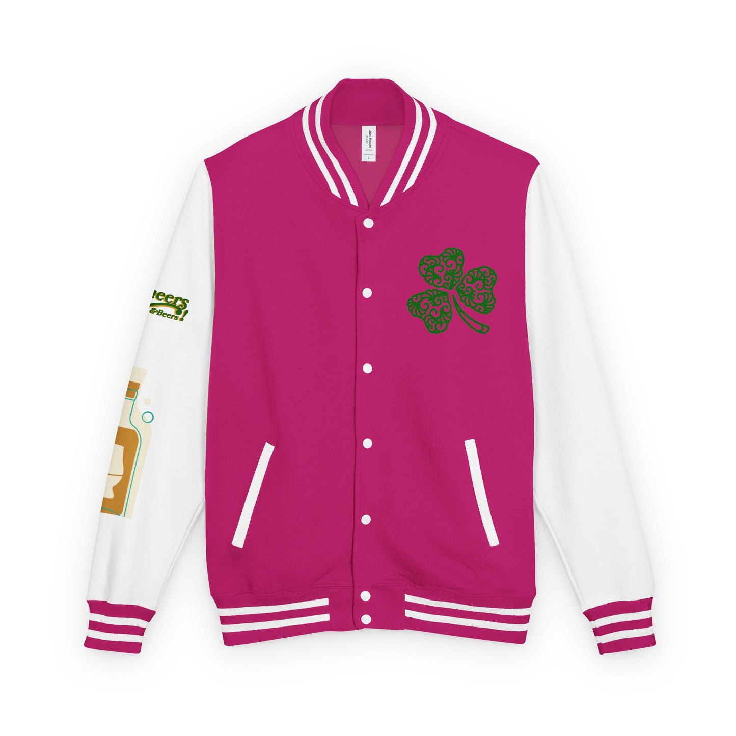 Lucky & Proud Shamrock Letterman Jacket