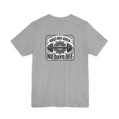 Stay Focused / Built Not Given Fitness T‑Shirt — “Stay Broke or Focused” Motivational Gym Tee