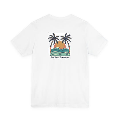 Endless Summer Surf Tee — Retro Sunset Palm Beach T-Shirt
