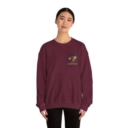 Crewneck Sweatshirt — "Mentally on Vacation, Physically at Work" Coffee Vibe
