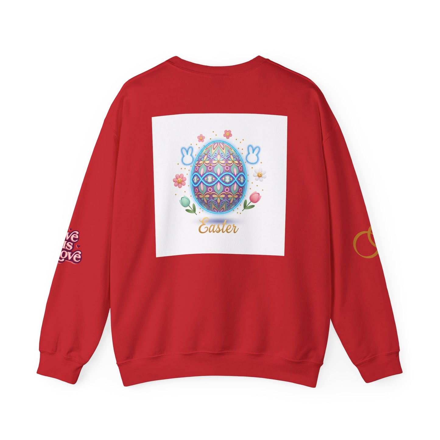 Easter Bunny & Candy Hearts Crewneck Sweatshirt