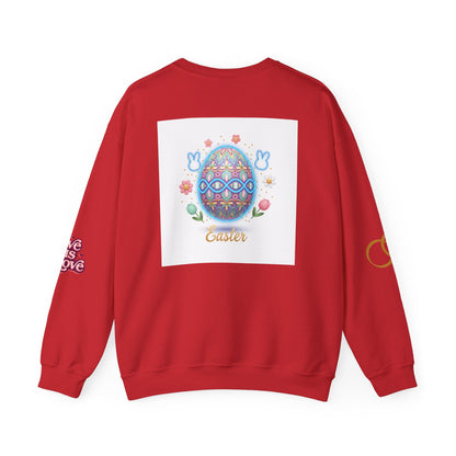 Easter Bunny & Candy Hearts Crewneck Sweatshirt